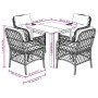 Set comedor de jardín 5 pzas con cojines ratán sintético beige en Conjuntos de jardín | Comprar online en Foru.es