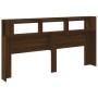 Cabecero LED madera ingeniería roble marrón 200x18,5x103,5 cm de , Cabeceros y pies de cama - Ref: Foro24-837371, Precio: 118...