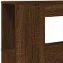 Cabecero LED madera ingeniería roble marrón 200x18,5x103,5 cm de , Cabeceros y pies de cama - Ref: Foro24-837371, Precio: 116...