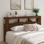 Cabecero LED madera ingeniería roble marrón 200x18,5x103,5 cm de , Cabeceros y pies de cama - Ref: Foro24-837371, Precio: 118...