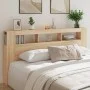 Cabecero LED madera ingeniería roble Sonoma 200x18,5x103,5 cm de , Cabeceros y pies de cama - Ref: Foro24-837367, Precio: 89,...