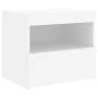 Mesita de noche con luces LED blanco 50x40x45 cm de , Mesitas de noche - Ref: Foro24-836763, Precio: 62,47 €, Descuento: %