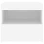 Mesita de noche con luces LED blanco 50x40x45 cm de , Mesitas de noche - Ref: Foro24-836763, Precio: 60,50 €, Descuento: %