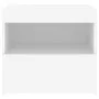 Mesita de noche con luces LED blanco 50x40x45 cm de , Mesitas de noche - Ref: Foro24-836763, Precio: 62,47 €, Descuento: %