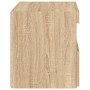 Mesitas de noche con luces LED 2 uds roble Sonoma 50x40x45 cm de , Mesitas de noche - Ref: Foro24-836768, Precio: 79,56 €, De...