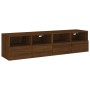 Muebles de pared para TV 2 uds madera roble marrón 60x30x30 cm de , Muebles TV - Ref: Foro24-836867, Precio: 74,58 €, Descuen...
