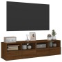 Muebles de pared para TV 2 uds madera roble marrón 60x30x30 cm de , Muebles TV - Ref: Foro24-836867, Precio: 74,58 €, Descuen...