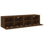 Muebles de pared para TV 2 uds madera roble marrón 60x30x30 cm de , Muebles TV - Ref: Foro24-836867, Precio: 74,58 €, Descuen...