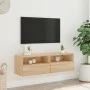 Mueble de pared TV madera ingeniería roble Sonoma 100x30x30 cm de , Muebles TV - Ref: Foro24-836886, Precio: 61,04 €, Descuen...