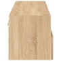 Mueble de pared TV madera ingeniería roble Sonoma 100x30x30 cm de , Muebles TV - Ref: Foro24-836886, Precio: 62,09 €, Descuen...