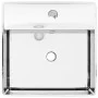 Spüle mit Überlauf 41x41x15 cm silberne Keramik von vidaXL, Sinkt - Ref: Foro24-143477, Preis: 69,01 €, Rabatt: %