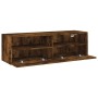 Mueble de pared TV madera ingeniería roble ahumado 100x30x30 cm de , Muebles TV - Ref: Foro24-836890, Precio: 62,09 €, Descue...