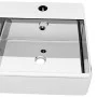 Spüle mit Überlauf 41x41x15 cm silberne Keramik von vidaXL, Sinkt - Ref: Foro24-143477, Preis: 69,01 €, Rabatt: %