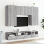 Mueble de pared TV madera ingeniería Sonoma gris 100x30x30 cm de , Muebles TV - Ref: Foro24-836892, Precio: 63,84 €, Descuent...