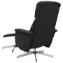 Sillón reclinable de masaje con reposapiés tela negro de , Sillones - Ref: Foro24-356680, Precio: 153,03 €, Descuento: %