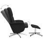 Sillón reclinable de masaje con reposapiés tela negro de , Sillones - Ref: Foro24-356680, Precio: 153,03 €, Descuento: %