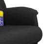 Sillón reclinable de masaje con reposapiés tela negro de , Sillones - Ref: Foro24-356680, Precio: 151,14 €, Descuento: %