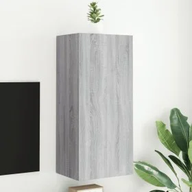 Mueble TV de pared madera ingeniería gris Sonoma 40,5x30x90 cm de , Muebles TV - Ref: Foro24-836929, Precio: 55,45 €, Descuen...