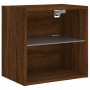 Mesitas de noche de pared con luces LED 2 unidades roble marrón de , Muebles TV - Ref: Foro24-837077, Precio: 57,04 €, Descue...