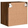 Mesitas de noche de pared con luces LED 2 unidades roble marrón de , Muebles TV - Ref: Foro24-837077, Precio: 57,04 €, Descue...