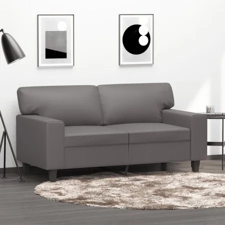 Graues 2-Sitzer-Sofa aus Kunstleder, 120 cm von , Sofas - Ref: Foro24-359414, Preis: 222,33 €, Rabatt: %