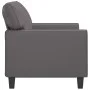 Graues 2-Sitzer-Sofa aus Kunstleder, 120 cm von , Sofas - Ref: Foro24-359414, Preis: 222,33 €, Rabatt: %