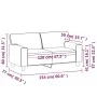 Graues 2-Sitzer-Sofa aus Kunstleder, 120 cm von , Sofas - Ref: Foro24-359414, Preis: 222,33 €, Rabatt: %