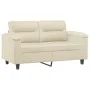 Sofá de 2 plazas de cuero sintético color crema 120 cm de , Sofás - Ref: Foro24-359579, Precio: 203,17 €, Descuento: %