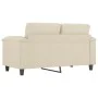 Sofá de 2 plazas de cuero sintético color crema 120 cm de , Sofás - Ref: Foro24-359579, Precio: 203,17 €, Descuento: %