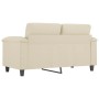 Sofá de 2 plazas de cuero sintético color crema 120 cm de , Sofás - Ref: Foro24-359579, Precio: 225,44 €, Descuento: %