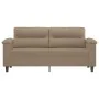 Sofá de 2 plazas de cuero sintético color capuchino 140 cm de , Sofás - Ref: Foro24-359587, Precio: 227,82 €, Descuento: %