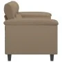 Sofá de 2 plazas de cuero sintético color capuchino 140 cm de , Sofás - Ref: Foro24-359587, Precio: 227,82 €, Descuento: %
