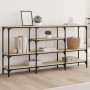 Mesa consola madera de ingeniería roble Sonoma 160x29x80 cm de , Mesas auxiliares - Ref: Foro24-839064, Precio: 87,83 €, Desc...