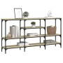 Mesa consola madera de ingeniería roble Sonoma 160x29x80 cm de , Mesas auxiliares - Ref: Foro24-839064, Precio: 87,83 €, Desc...