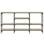 Mesa consola madera de ingeniería roble Sonoma 160x29x80 cm de , Mesas auxiliares - Ref: Foro24-839064, Precio: 87,83 €, Desc...