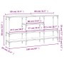 Mesa consola madera de ingeniería roble Sonoma 160x29x80 cm de , Mesas auxiliares - Ref: Foro24-839064, Precio: 87,83 €, Desc...