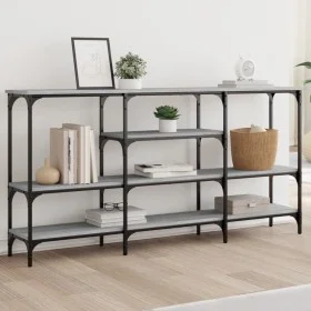 Mesa consola madera de ingeniería gris Sonoma 160x29x80 cm de , Mesas auxiliares - Ref: Foro24-839066, Precio: 84,05 €, Descu...