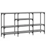Mesa consola madera de ingeniería gris Sonoma 160x29x80 cm de , Mesas auxiliares - Ref: Foro24-839066, Precio: 84,05 €, Descu...