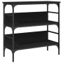 Mesa consola madera de ingeniería negra 75x32x75 cm de , Mesas auxiliares - Ref: Foro24-839053, Precio: 51,44 €, Descuento: %