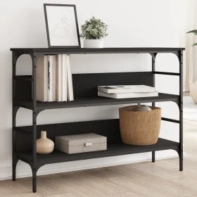 Mesa consola madera de ingeniería negro 100x32x75 cm de , Mesas auxiliares - Ref: Foro24-839058, Precio: 66,47 €, Descuento: %