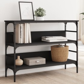 Mesa consola madera de ingeniería negro 100x32x75 cm de , Mesas auxiliares - Ref: Foro24-839058, Precio: 67,31 €, Descuento: %