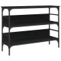 Mesa consola madera de ingeniería negro 100x32x75 cm de , Mesas auxiliares - Ref: Foro24-839058, Precio: 66,47 €, Descuento: %