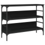Mesa consola madera de ingeniería negro 100x32x75 cm de , Mesas auxiliares - Ref: Foro24-839058, Precio: 67,31 €, Descuento: %