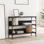 Mesa consola madera de ingeniería negro 100x32x75 cm de , Mesas auxiliares - Ref: Foro24-839058, Precio: 66,47 €, Descuento: %