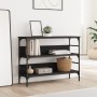 Mesa consola madera de ingeniería negro 100x32x75 cm de , Mesas auxiliares - Ref: Foro24-839058, Precio: 67,31 €, Descuento: %