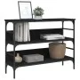 Black engineered wood console table 100x32x75 cm by , Side tables - Ref: Foro24-839058, Price: 66,47 €, Discount: %