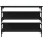 Mesa consola madera de ingeniería negro 100x32x75 cm de , Mesas auxiliares - Ref: Foro24-839058, Precio: 66,47 €, Descuento: %
