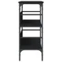 Black engineered wood console table 100x32x75 cm by , Side tables - Ref: Foro24-839058, Price: 66,47 €, Discount: %
