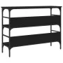 Mesa consola madera de ingeniería negro 100x32x75 cm de , Mesas auxiliares - Ref: Foro24-839058, Precio: 66,47 €, Descuento: %