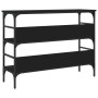Mesa consola madera de ingeniería negro 100x32x75 cm de , Mesas auxiliares - Ref: Foro24-839058, Precio: 67,31 €, Descuento: %